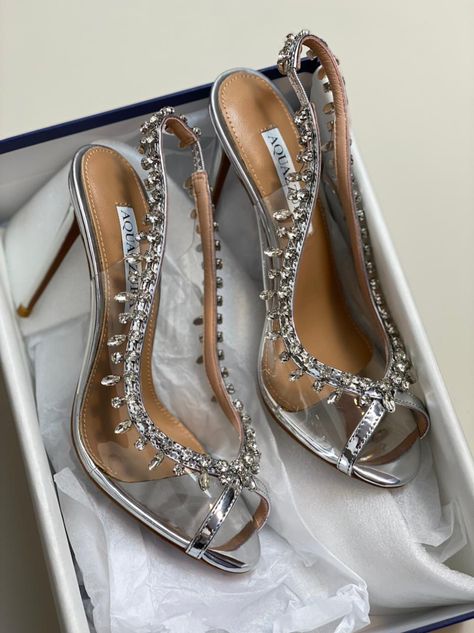 Crystals Aesthetic, Shoes Everyday, Aquazzura Heels, Luxury Heels, Fashion Shoes Heels, Shoes Heels Classy, Shoe Wishlist, Prom Heels, Heels Classy