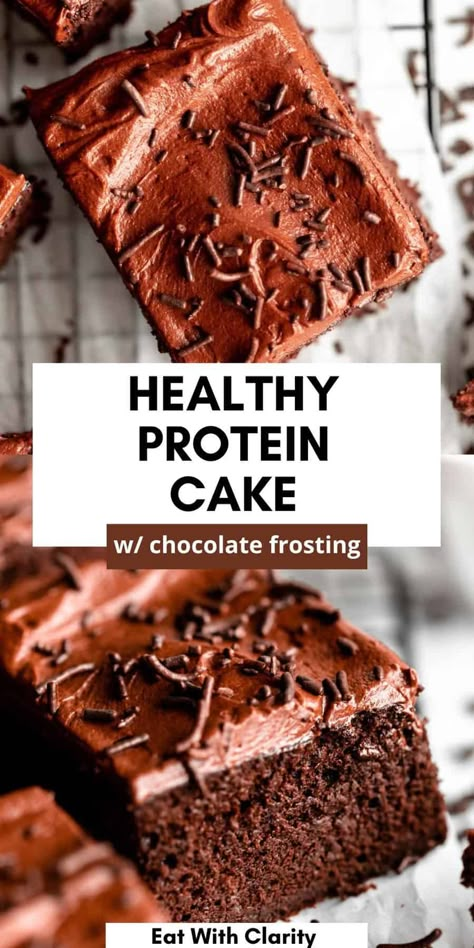 Healthy Chocolate Protein Desserts, Best Healthy Chocolate Cake, Protein Powder Cupcakes, Baking With Chocolate Protein Powder, High Protein Chocolate Cake, Easy Healthy Chocolate Cake, Chocolate Whey Protein Recipes, Healthy Protein Cake, Cake With Protein Powder