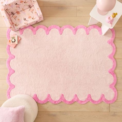 Adairs Kids - Wavey Pink Rug | Adairs