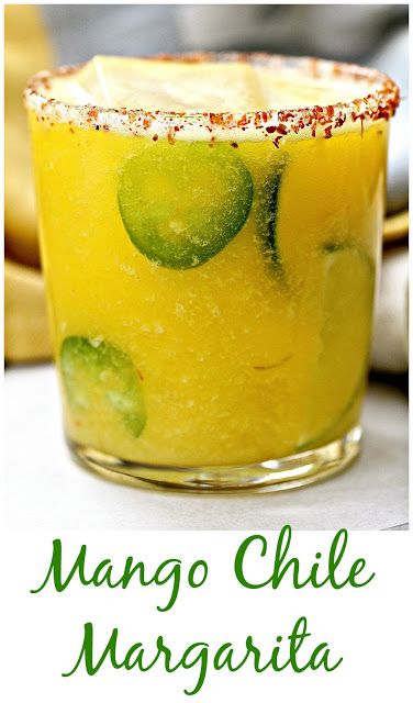 Mango Chile Margarita from Karen's Kitchen Stories Mango Chile, Frozen Limeade, Margarita Ingredients, Kitchen Stories, Margarita Recipes, Alcohol Drink Recipes, Drinks Alcohol Recipes, Alcohol Recipes, Party Drinks