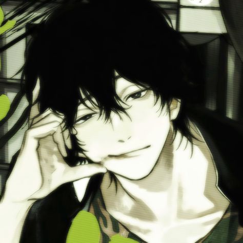 Black Hair, A Man, Hair, Anime, Black