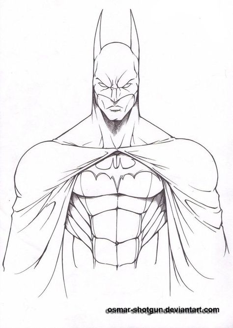 Batman Drawing Easy, Cartoon Drawing Images, Batman Art Drawing, Superhero Sketches, Batman Sketch, Batman Painting, Batman Merchandise, Marvel Art Drawings, Batman Coloring Pages