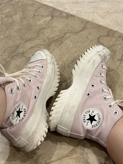 Converse Pink Lugged Chuck Taylor All Star Lugged, All Star Lugged, Converse Pink, Random Picture, Pink Outfit, Chuck Taylor All Star, Chuck Taylor, Cute Shoes, All Star