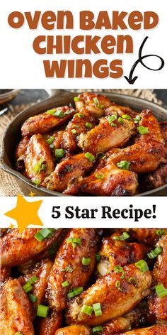 Appetizer Wings Oven Baked, Oven Baked Honey Garlic Chicken Wings, Baked Chicken Wings Oven Marinated, Barbeque Chicken Wings In The Oven, Baked Chicken Wings With Sauce, Roast Chicken Wings In Oven, Baked Chicken Party Wings Recipes, Drummies Recipes Oven, Best Chicken Wings In The Oven