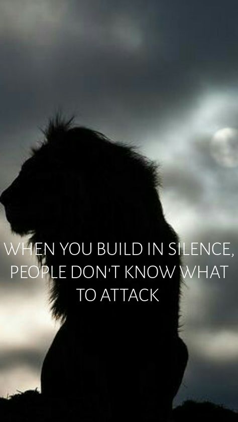 Build in Silence Walk In Silence Quotes, Silence Quotes Wise Words, Build In Silence, Power Of Silence Quotes, Power Of Silence, Work In Silence, Lion Quotes, Women Ceo, Silence Quotes