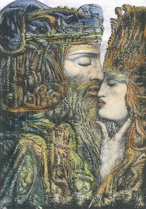 you are a poem that breathes — hellonheelz93: Ernst Fuchs Rudolf Hausner, David And Bathsheba, Figurative Kunst, Psy Art, Spiritual Artwork, Fairytale Art, Mystical Art, Visionary Art, Inspirational Art