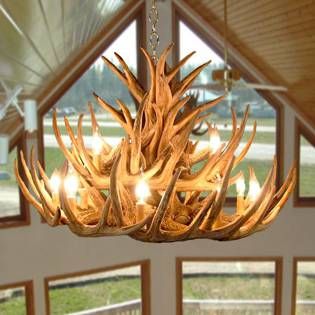 Log Home Companies, Products & Real Estate Antler Light Fixtures, Antler Lights, Antler Pendant, Moose Antlers, Antler Chandelier, Hunting Decor, Elk Antlers, Rustic Chandelier, Cabin Ideas