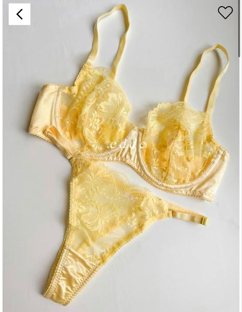 Yellow Lingerie, Dream Closet, Lingerie, Yellow, Closet, Clothes