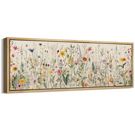 Wall Space Decor, Wildflower Mural, Large Scale Wall Art, Wildflower Decor, Dorm Room Wall Art, Wildflower Watercolor, Apartment Wall Decor, Vintage Flower Prints, Wall Art Vintage