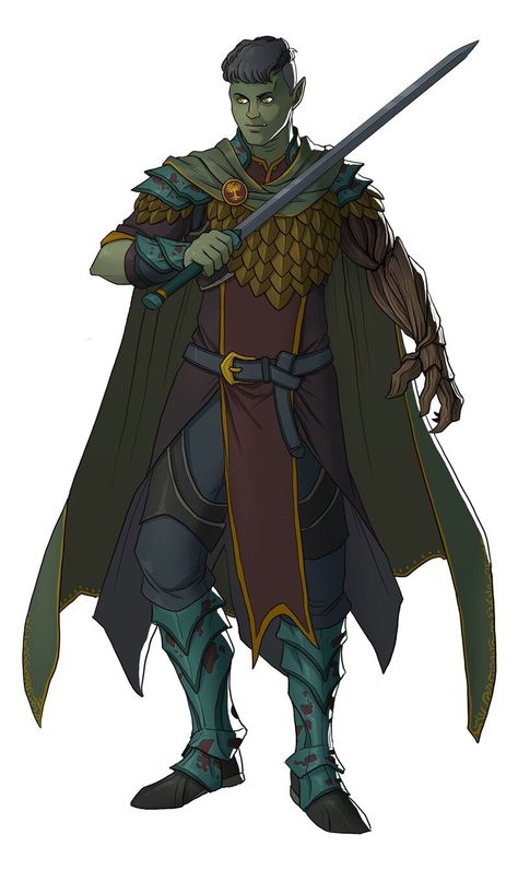 Dnd Half Orc, Orc Warlock, Ernesto Irawan, Dnd Birthday, Dnd Fighter, Warlock Dnd, D D Races, Half Orc, Dnd Stories