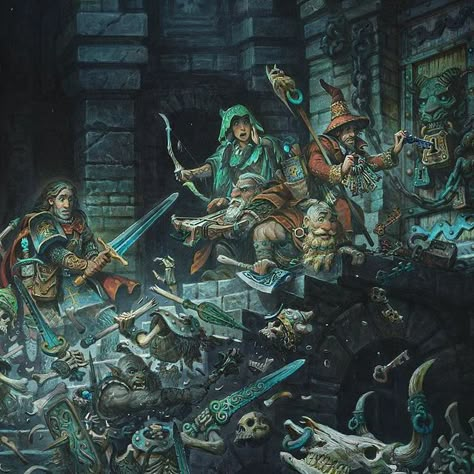 Dnd Artwork, Justin Gerard, Dungeon Art, Party Drawing, Plot Ideas, Spell Check, Dm Screen, Dungeons And Dragons Art, Forgotten Realms