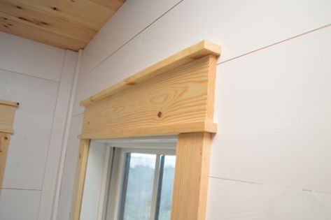 installing DIY shiplap walls and farmhouse trim from wood flooring Shiplap Corner Trim, Inside Corner Trim, Farmhouse Window Trim, Farmhouse Trim, Vertical Shiplap, Shiplap Wall Diy, Farmhouse Window, Trim Ideas, Ship Lap