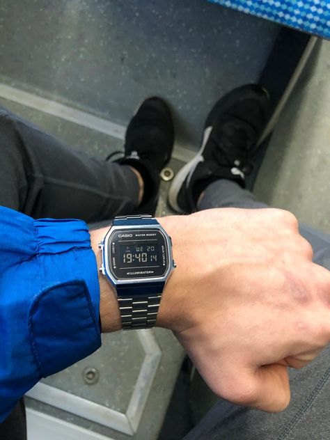 Casio 168 Outfit, Mens Streetwear Watches, Casio 168 Vintage, Men Casio Watch, Casio A168 Outfit, Casio Aq230 Outfit, Casio Vintage Watch Men Outfit, Casio Watch Mens, Casio Watch Aesthetic