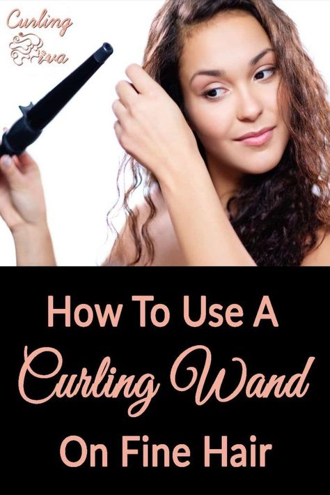 Fine hair is perhaps the most difficult to curl. Read to find the best curling wand for fine hair plus tips on how to use a curling wand on hard to curl hair! #curls #hair #curlingwand Best Curling Wand, Curling Fine Hair, Curling Wand Tips, Best Curling Wands, Tin Foil Curls, Good Curling Irons, Using A Curling Wand, Wand Hairstyles, Make Up Tutorials