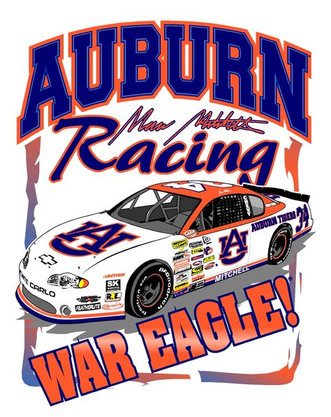 Screenprint design I created for Auburn Racing Team Racing Graphic Design, Retro Racing Poster, Race Car Graphic Design, Racing Style Graphic T-shirt For Sports Events, Racing Style Graphic Print T-shirt For Fans, Nike Wallpaper Iphone, Vintage Shirt Design, Desain Buklet, Tshirt Printing Design