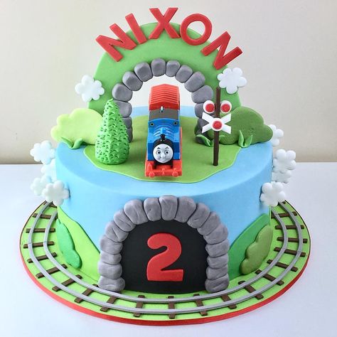 Thomas Train Birthday Cake, Thomas And Friends Cake, Thomas Birthday Cakes, Thomas Cake, Thomas Train Birthday, Thomas Train Cake, Thomas Cakes, Train Birthday Cake, Thomas Birthday