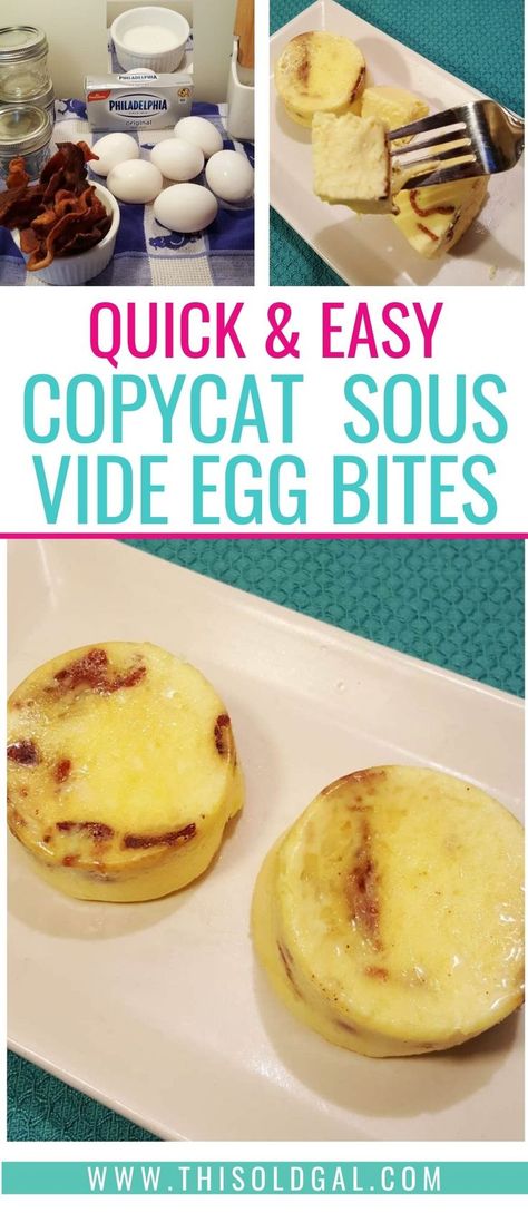 Sous Vide Recipes Eggs, Bacon And Gruyere Egg Bites, Sous Vide Bacon, Egg Bites Keto, Gruyere Egg Bites, Sous Vide Egg Bites, Starbucks Sous Vide Eggs, Healthy Breakfast Snacks, Jarlsberg