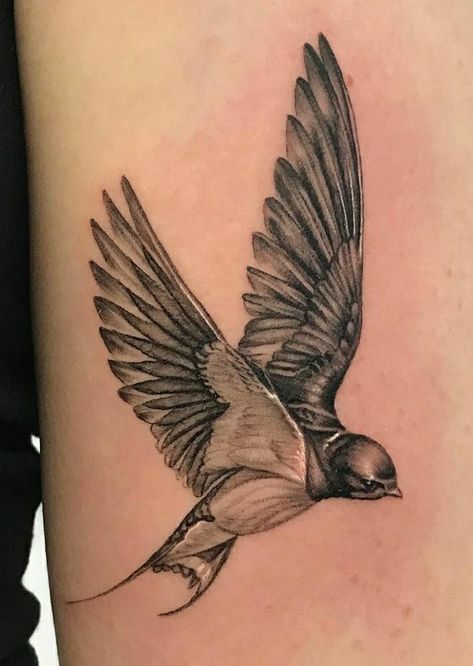 Sparrow Tattoo Forearm, Realistic Sparrow Tattoo, Realistic Bird Tattoo, Robot Tattoo, Minimalist Ideas, Bookish Tattoos, Inspirational Tattoo, Sparrow Tattoo, Swallow Tattoo