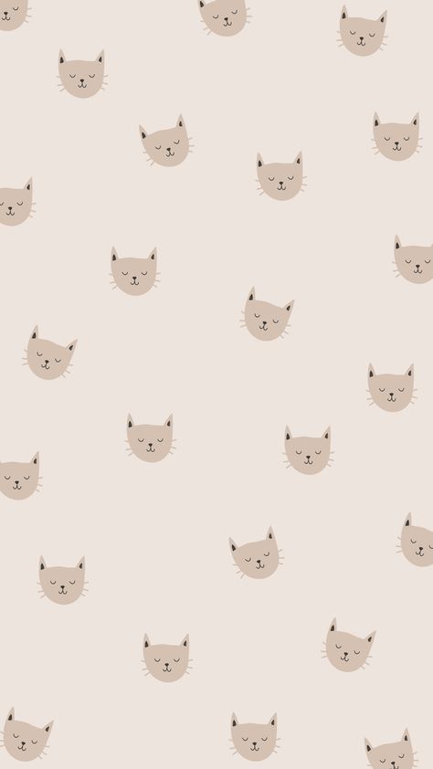 Beige Cat Wallpaper, Aesthetic Cute Cat, Phone Wallpaper Template, Beige Cat, Wallpaper Template, Cat Phone Wallpaper, Cat Phone, Aesthetic Cute, Beige Aesthetic