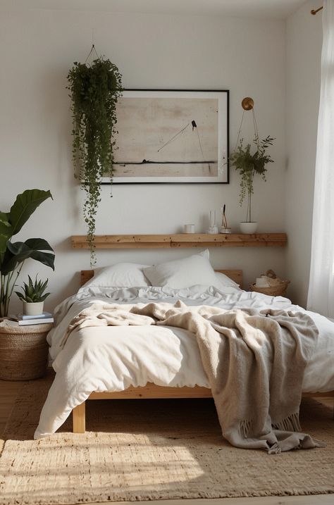 Nordic Bedroom Scandinavian, Scandi Bedroom Ideas, Hall Closets, Interior Japanese Style, Surf Bedroom, Minimalist Bedrooms, Practical Home Decor, Nordic Style Bedroom, Scandi Bedroom