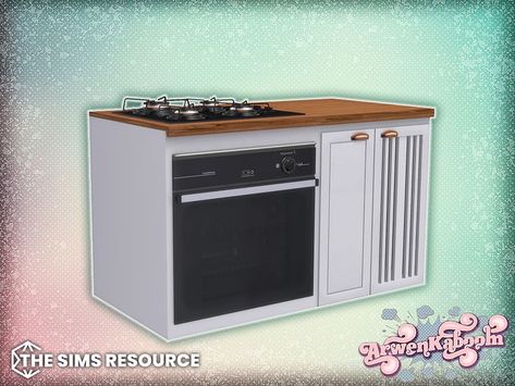 Sims 4 Alpha Kitchen Cc, Oven Sims 4 Cc, Sims 4 Cc Furniture Kitchen Counters, Sims 4 Stove Cc, Sims 4 Cc Kitchen Appliances, Sims 4 Counters, Big Fridge, Sims 4 Cottage, Mods Sims 4