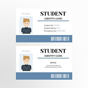 student identity card template,modern style,geometric,blue,school,business,student,identity card,business card,template Student Identity Card Template, Student Identity Card, Identity Card Template, Business Student, Student Id, Emergency Call, Card Business, Aesthetic Design, Business Card Template