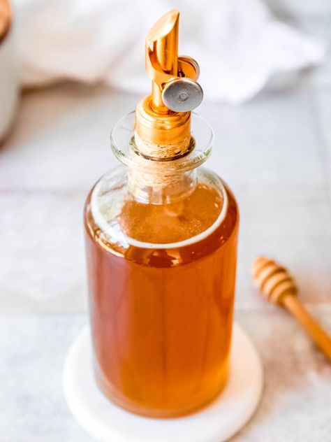 Easy, 2-Ingredient Honey Simple Syrup - coffeecopycat.com