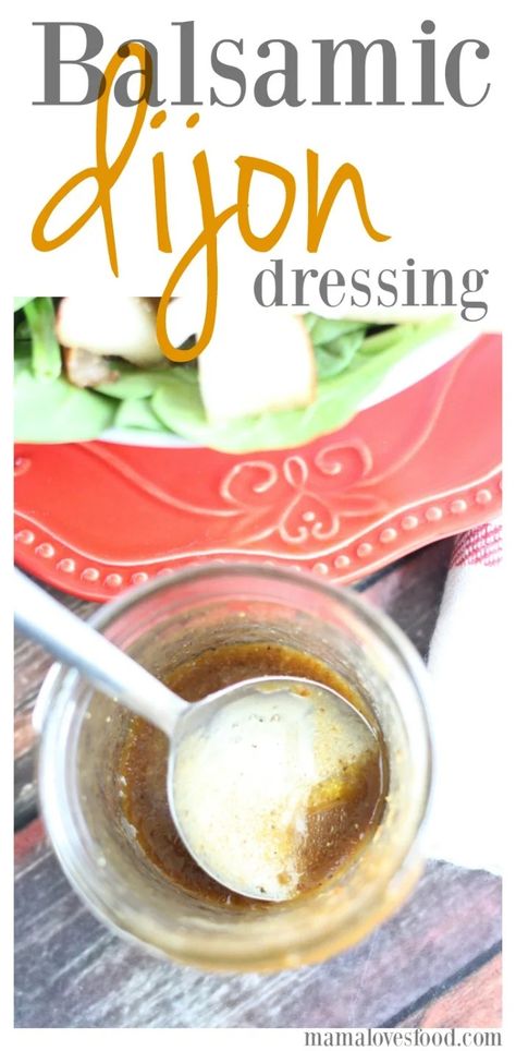 Dijon Salad Dressing, Salad Dressing Recipes Balsamic, Dijon Salad, Balsamic Vinegarette, Picnic Salad, Easy Salad Dressing Recipes, Salad With Balsamic Dressing, Salad Dressing Recipes Healthy, Balsamic Recipe