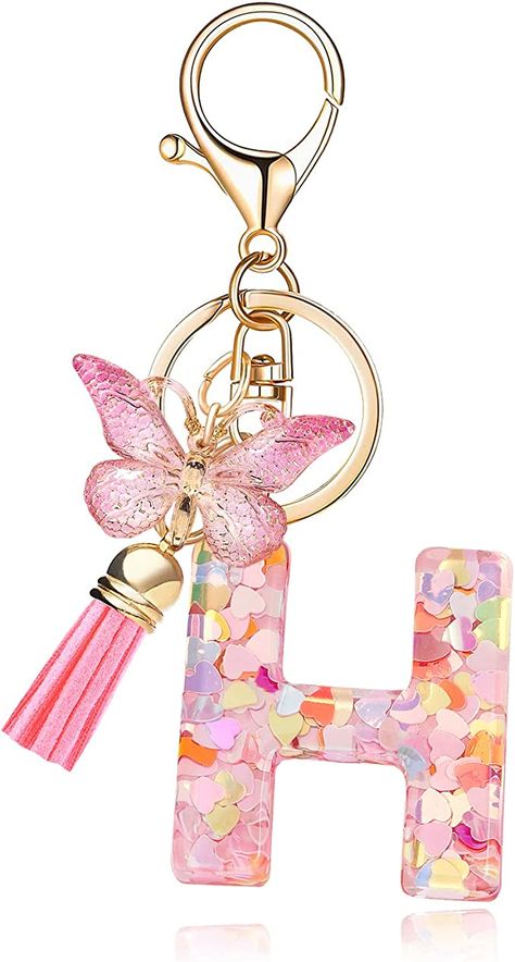 Fashion Alphabet, Butterfly Handbag, Letter Keychain, Best Friend Status, Beautiful Butterflies Art, Fancy Letters, Handbags Women, Cute Keychain, Letter Pendants