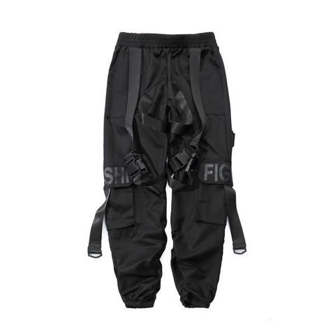 Techwear Cargo Pants, Streetwear Cargo Pants, Techwear Pants, Buckle Pants, Techwear Outfits, Overalls Pants, Black Cargo Pants, Belted Pants, Black Streetwear