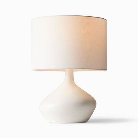 Buy online Asymmetry Ceramic Table Lamp (48cm) now | West Elm Saudi Arabia Chic Lighting, Table Lamp White, Smart Bulbs, Modern Deco, Ceramic Table Lamp, Modern Light, White Set, White Table Lamp, Modern Light Fixtures