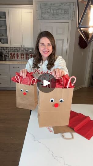 Reindeer Recipes, Grab Bag Gift Ideas, Christmas Gifts Diy Homemade, Bag Gift Ideas, Grab Bag Gifts, Fun Holiday Crafts, Rudolph Reindeer, Red Tissue Paper, Christmas 2025