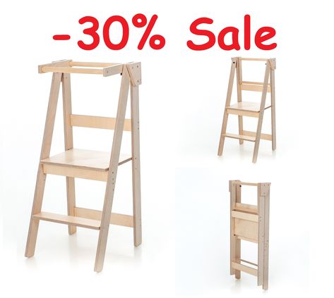 Limited Sale 30% off all space saving towers. https://etsy.me/3p7g7O6 #etsy #woodgrainlab #etsyfinds #etsygifts #etsysale #etsycoupon #shopsmall #learningtower #kitchenhelper Kitchen Helper Tower, Montessori Kitchen, Kitchen Tower, Helper Tower, Kids Desks, Patio Grande, Learning Tower, Space Saving Kitchen, Step Stool Kids