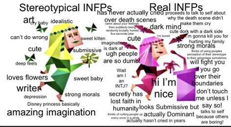 Infp Stereotype Vs Reality, Infp Female Characters, Infp Aesthetic Moodboard, Angry Infp, Infp 4w5 Aesthetic, Infp 2w1, Infp Brain, Infp Stereotype, Entp X Infp Relationship