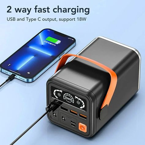 Portable Power Supply, Computer Station, Portable Power Bank, Energy Storage, Portable Charger, Power Station, Portable Power, Phone Charger, Led Flashlight