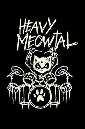 Heavy Metal Doodles, Heavy Metal Drawing, Diy Poster Ideas, Lyrics Stickers, Heavy Metal Aesthetic, Writer Notebook, Heavy Metal Cat, Lyrics Journal, Metal Cats