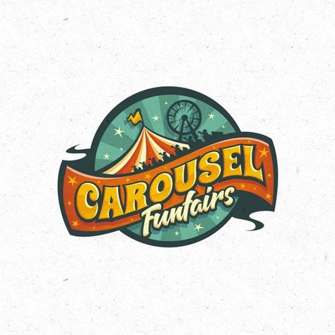 Carnival Logo, Badge Illustration, Logo Event, Logo Frame, Ideas Graphic Design, Random Designs, Graphic Design Ideas, Company Picnic, Logo Idea