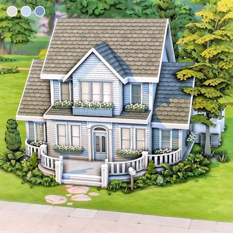 Sims 4 Base Game House Exterior, Sims 4 House Base Game Only, Sims 4 House Suburban, Sims 4 Houses Base Game Gallery, Base Game House Sims 4 Gallery, Sims 4 Starter House Layout, Sims 4 Cottage House Base Game, Sims 4 Houses Layout 30x20 Base Game, Sims 4 Small House Base Game