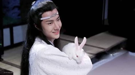 i just love these lanzhan pics with rabbit😊#lanwangji#wangyibo The Untamed Wangxian, Untamed Wangxian, The Untamed Cast, Fantasy Posters, Luoyang, Lan Wangji, Wang Yi Bo, Grandmaster Of Demonic Cultivation, Demonic Cultivation