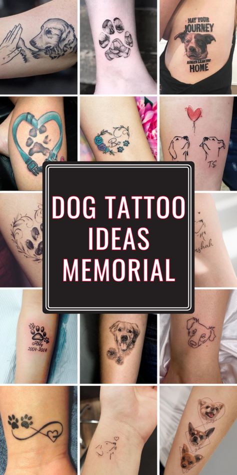 Tattoos For Dog Moms, Dog Memorial Tattoos Unique, Tattoo Dog Paw, Dog Tattoos For Women, Unique Dog Tattoo, Unique Dog Tattoo Ideas, Paw Print Tattoo Dog, Dog Tattoo Ideas Memorial, Tattoo Ideas Memorial