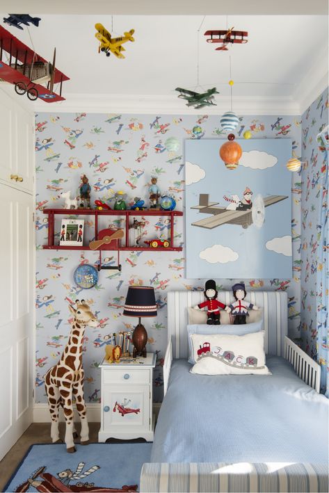 Boy Bedroom Ideas For Small Rooms: 10 Chic Ideas For Compact Spaces | Livingetc % | LivingEtcDocument.documentType% Small Toddler Bedroom, Box Room Bedroom Ideas, Small Boys Bedrooms, Boys Bedroom Wallpaper, Small Kids Bedroom, Bedroom Ideas For Small Rooms, Children's Bedroom Ideas, Toddler Boy Room Decor