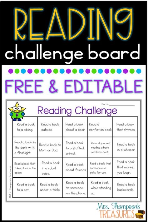 Reading Challenge Board Elementary Library Reading Challenge, Reading Olympics Challenge, A To Z Book Challenge, Reading Programs For Kids, Librarian Ideas, Reading Bingo, Reading Week, Homework Ideas, Reading Homework