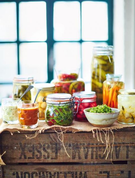 Gluten free Recipes | Jamie Oliver Recipes Food Fermentation, Fermenting Foods, Mushy Peas, Fermentation Recipes, Jamie Oliver Recipes, Food Club, Meals In A Jar, Pickling Recipes, Jamie Oliver