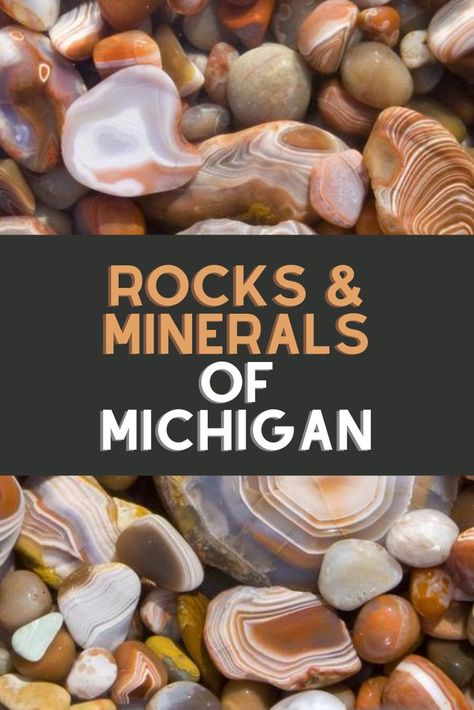 Michigan Rock Identification, Michigan Rocks And Minerals, Pictured Rocks Michigan, Lake Michigan Stones, Minnesota Rocks And Minerals, Agate Beach Michigan, Rock Tumbling, Rock Identification, Geode Rocks