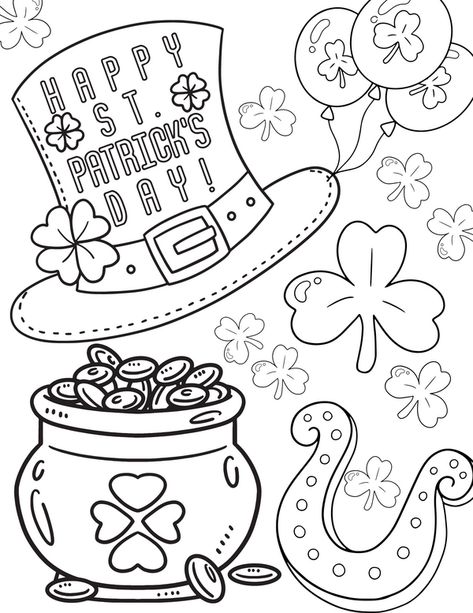 Does your family celebrate St. Patrick’s Day? This special holiday celebrating Irish heritage, leprechauns, shamrocks and all things green is just around the corner. We love having holiday fun on Two Kids and a Coupon, and we have some fun new St. Patrick’s Day crafts and St Patrick’s Day Coloring Pages for your family to enjoy. Our next St. Patrick’s Day activity is a fun set of coloring pages that everyone in your family can enjoy. Print these St. Patrick's Day coloring pages for your family. Saint Patricks Kids, Sanrio Coloring Pages, Sanrio Coloring, Happy Saint Patrick's Day, Roofing Colors, St Patrick's Day Cards, New Craft Ideas, Shingle Colors, Best Coloring Pages