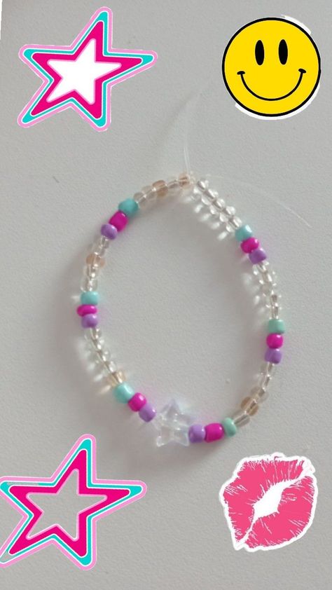 idea Girly Bracelets, Bead Charms Diy, Ocean Vibes, Beaded Bracelets Diy, Clay Beads, Bead Crafts, Diy Bracelets, Bead Charms, Jewelry Crafts