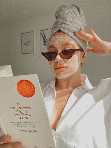 A Woman, Mask, Reading, Skin