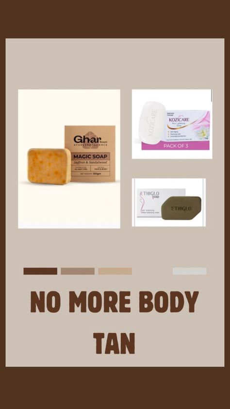 A collection of Ghar Soap, Kozicare Soap, and Ethiglo Soap displayed attractively, emphasizing their effectiveness in removing body tan and promoting even skin tone. #NoMoreTan #SkinBrightening #TanFreeSkin #GharSoap #KozicareSoap #EthigloSoap #SkinCareRoutine #GlowingSkin #BeautyTips #TanRemoval #RadiantSkin Tan Removal, Say Goodbye, Tanning, Say Hello, Budget Friendly, Soap