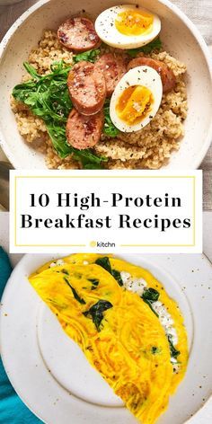 Masala Oats, Protein Rich Smoothies, High Protein Breakfast Ideas, Protein Breakfast Ideas, Egg Free Breakfast, Savory Oatmeal, Protein Rich Breakfast, High Protein Breakfast Recipes, Beans And Sausage