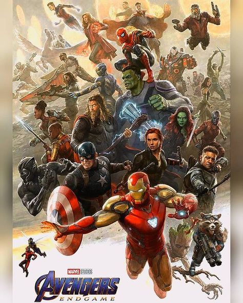 𝗠𝗮𝗿𝘃𝗲𝗹 𝗙𝗮𝗻𝘀 𝗞𝗲𝗿𝗮𝗹𝗮 on Instagram: “Avengers End Game ultra limited edition poster by Paolo Rivera❤️🔥 #MarvelFansKerala #avengersendgame . . . . . . . . #marvelcomics…” Paolo Rivera, Avengers Movie, Avengers Endgame, The Avengers, Movie Poster, Avengers, Marvel